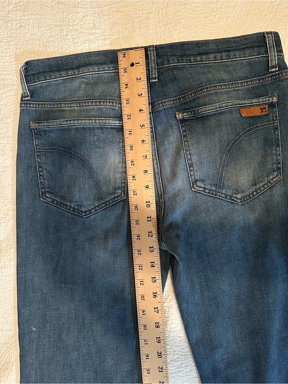 Joe’s Jeans Mens Classic Fit Bootcut Jean Medium Wash Distressed Faded Denim 32 - Picture 7 of 9